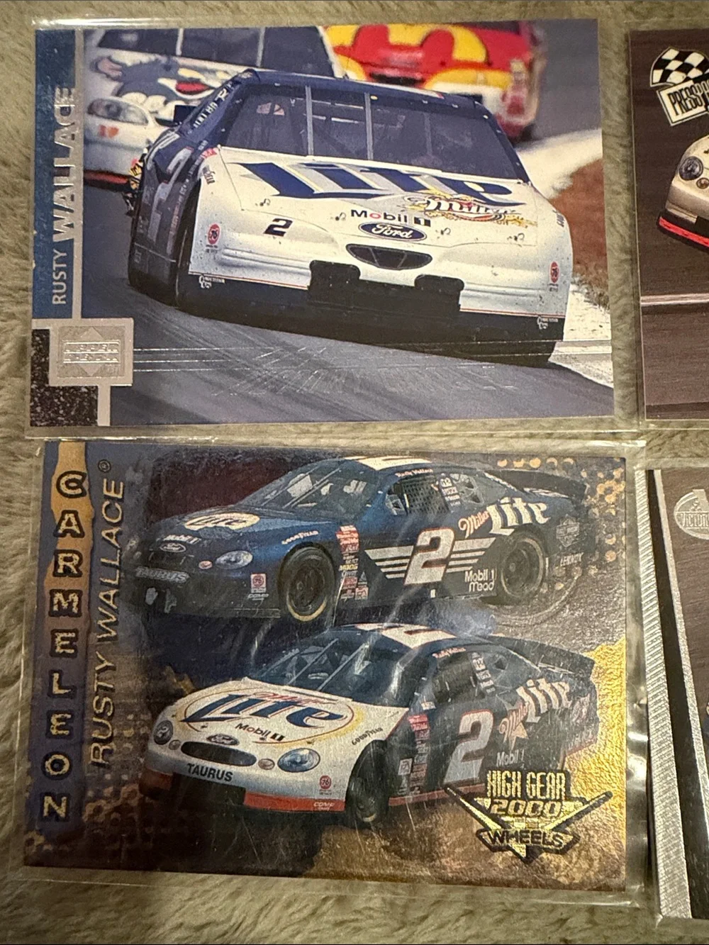 VTG Rusty Wallace #2 Racing Small Player Card Lot of (4)